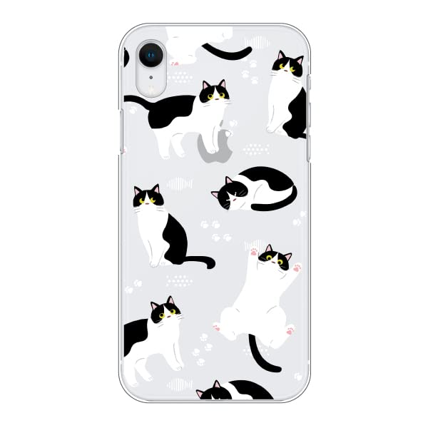 Amazon.co.jp: arrows Alpha/F-51F用ケース 【D】ブチねこ×クリア 猫